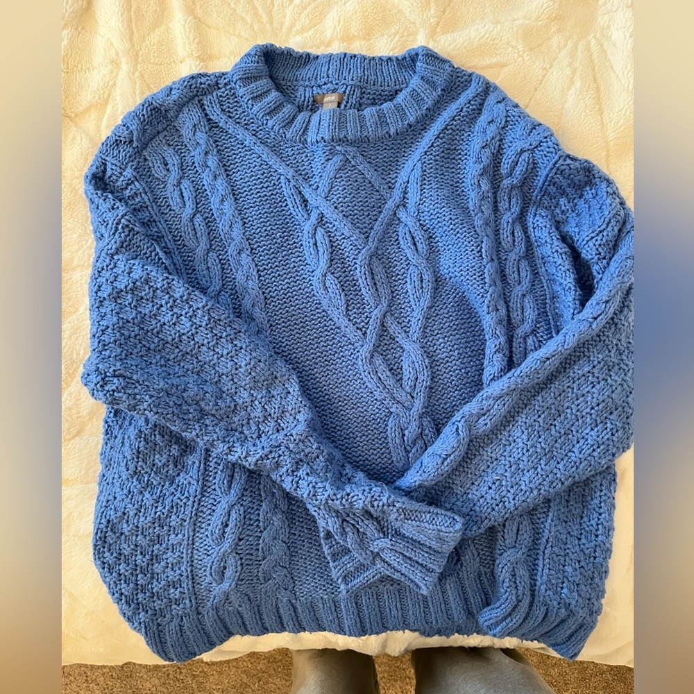 Aerie blue knit sweater